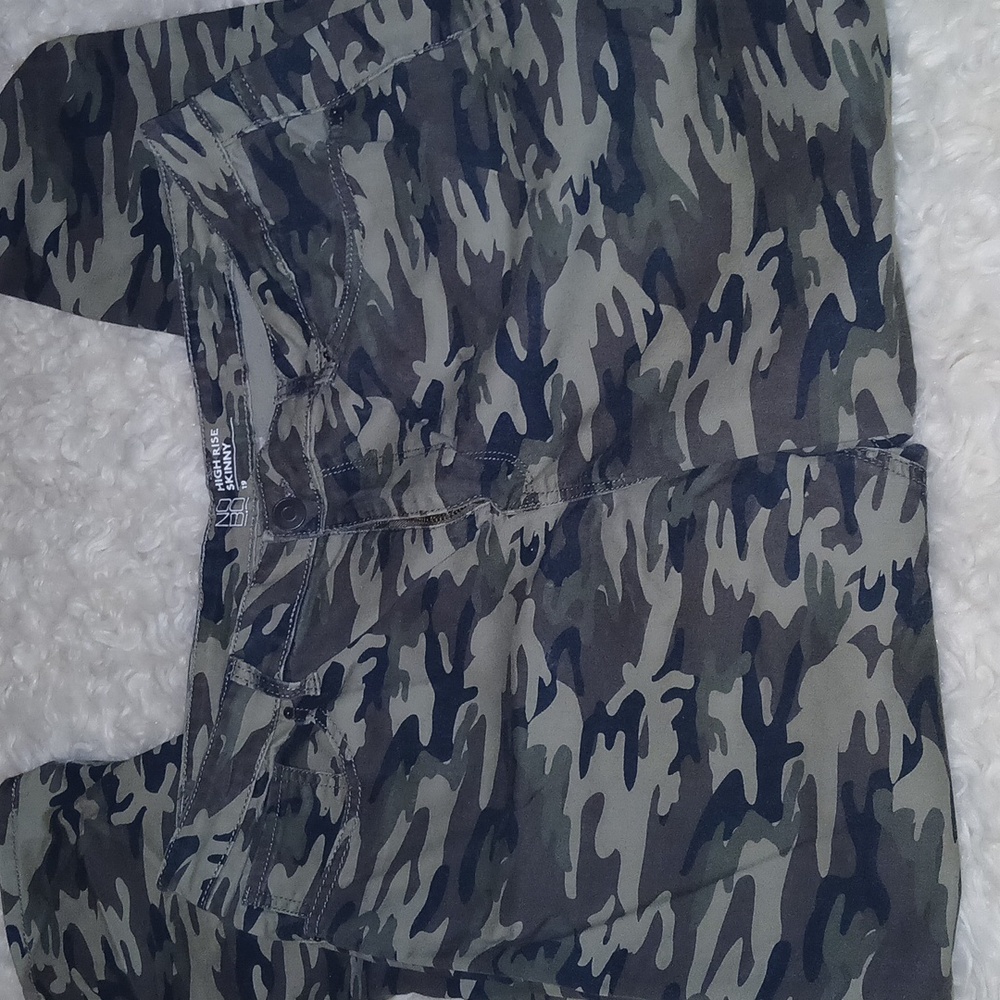 Camo High Rise Skinny